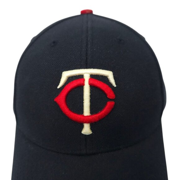 Minnesota Twins Hat Strapback Cap Embroidered Logo Baseball MLB Navy Wool Blend - Picture 8 of 14